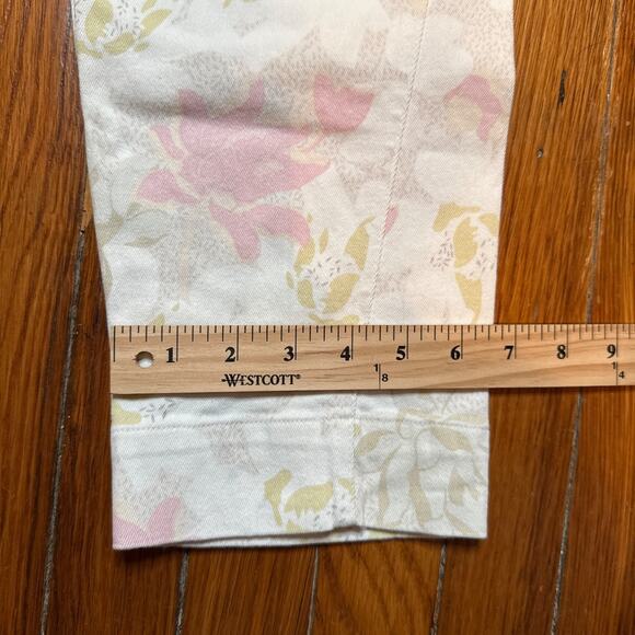 Ted Baker London Jeans Floral Buckle Waist Tapered Trouser Pant Sz 2 - Picture 5 of 9